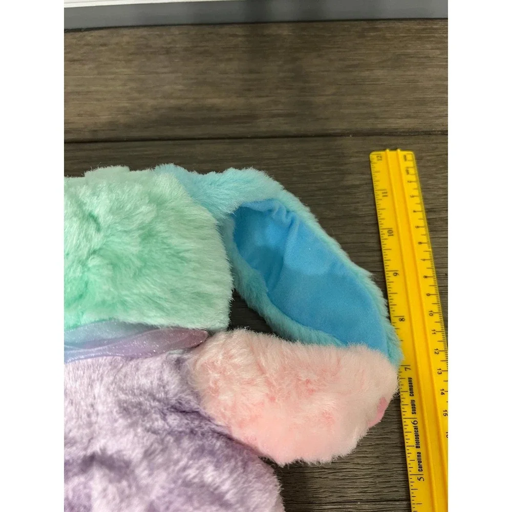 Dan Dee Pastel Colorblock Easter Bunny Rabbit Plush Stuffed Animal Patchwork 11